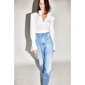 TRE BY NATALIE RATABESI Luxury Seamed Straight Leg denim size 27